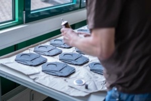 Klient arbeitet an einem Auftrag im Lichtblick 3 in Bad Hersfeld