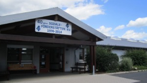 Eingang der Werkstatt für beeinträchtigte Menschen Bad Hersfeld